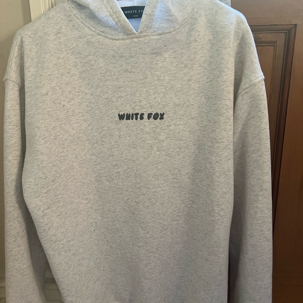 Authentic White Fox Grey Hoodie
